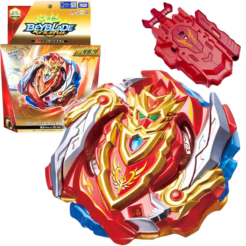 Takara Tomy Cho-Z ACHILLES.00.Dm Burst Beyblade B-129 Starter Launcher Official