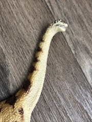 Vintage Schleich Brachiosaurus Dinosaur Figure Toy Brown Beige 2002 6.5” F1