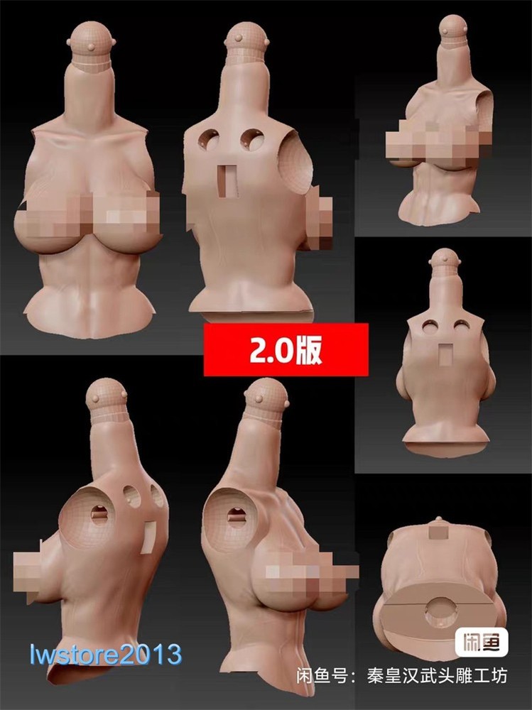 1/12 Large Breast Cover Bust Model For 6″ Female Knight Action Figure Body Toys