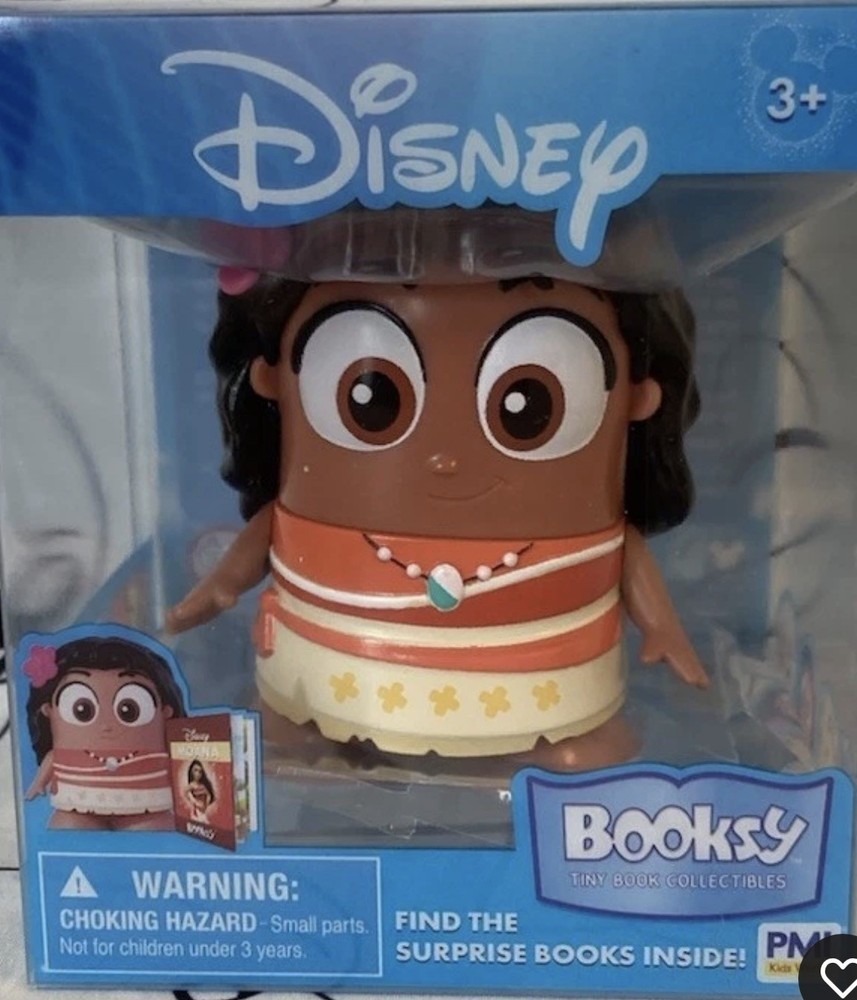 Disney Booksy Moana Collectible Figure PMI Kids World New Rare 4 To Collect