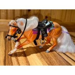 Vintage 1998 Barrel Race Horse 7.5” Tall