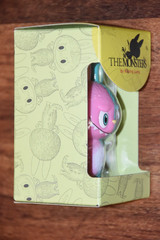 Mini Zimomo Figure Half & Half Kasing Lung How2Work Labubu Color Split Pink Blue