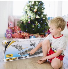 33 Inch USS Enterprise aircraft carrier with Soldiers, Jets, Military Vehicles