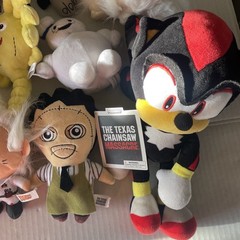 Plush Toy lot X13 Falkor Dragon Facehugger Bart Simpson Cuphead Sonic Shadow 67