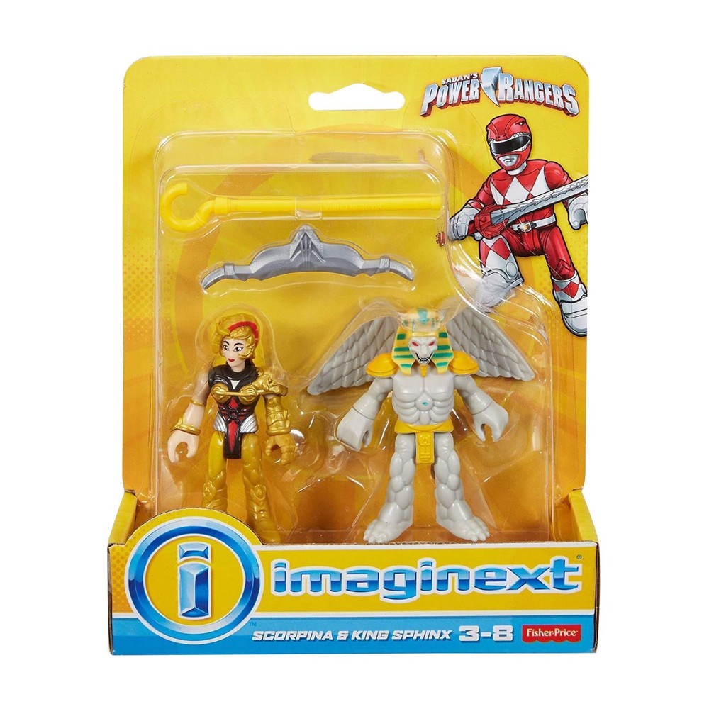 Imaginext Mighty Morphin Power Rangers King Sphinx & Scorpina Figures