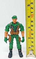 Lanard 2003 The Corps! Rick 4″ Articulated Figure Commando Force Ranger green