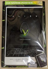 NEW 2006 McFarlane Alien 3D 3-D Movie Poster Art Figure w/Light in the Alien Egg