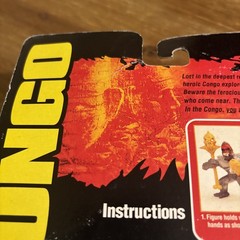 Kenner Congo Movie Bonecrusher Deluxe Action Figure w/ Zinj Monkey Bone 1995