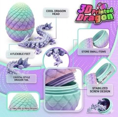 12PCS 3D Printed Dragon Eggs for Birthday Christmas And Easter Basket Stuffers