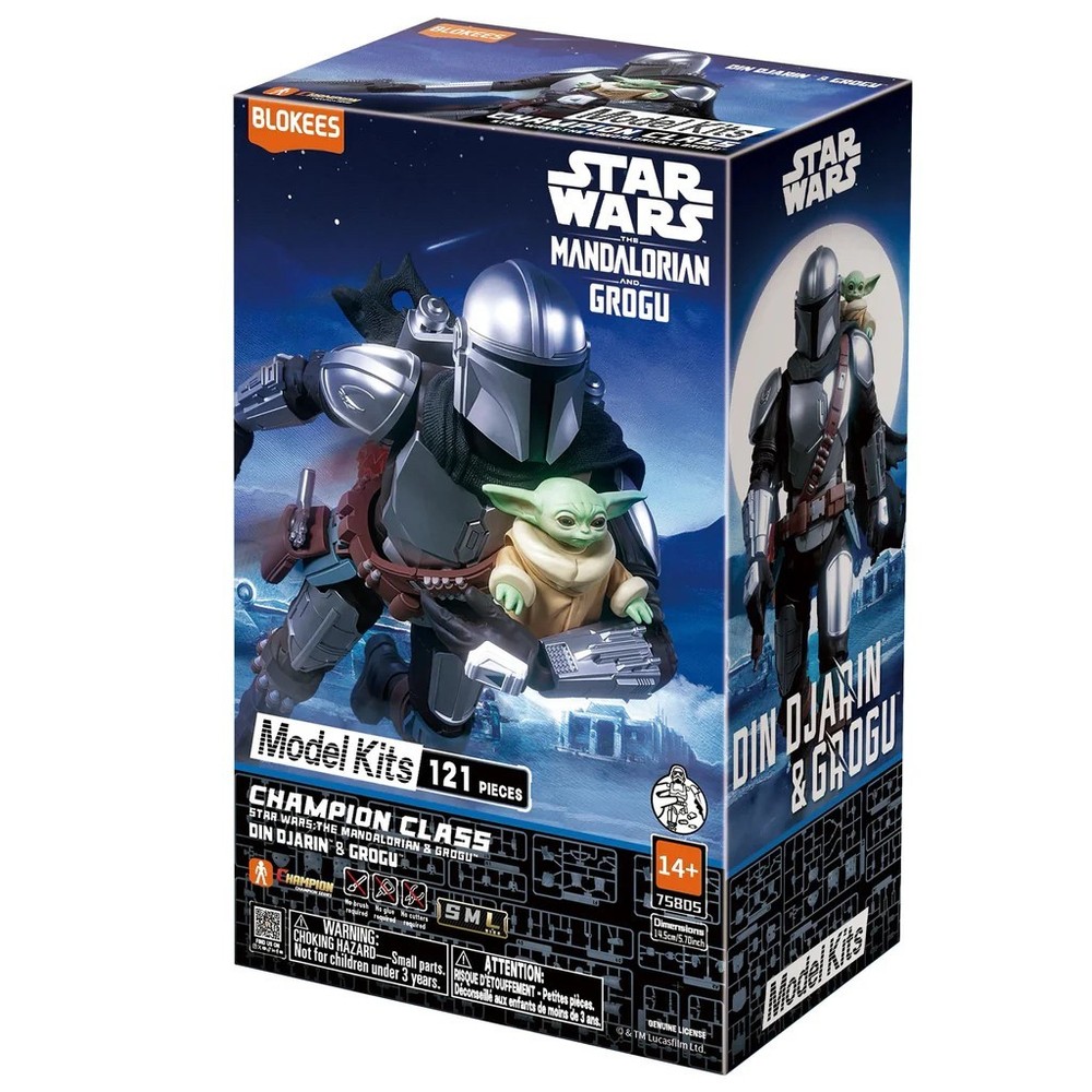 Blokees Din Djarin & Grogu Star Wars: The Mandalorian and Grogu no glue no cut