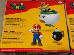 3PK. Super Mario Bowser Jr Clown Car Bob-Omb Bomb Jakks Pacific 2.5
