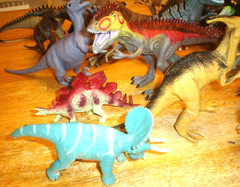 Lot of 18 Plastic Dinosaurs Blip Toys, K&M, Mojo, JMW Sales, Greenbrier Internat