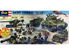 Revell 1956 Army Combat Team Gift Set-mostly complete w bonus stuff!!