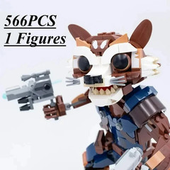 Space Raccoon & Baby Tree Hero Building Blocks Set Action Figure Model Brick Toy
