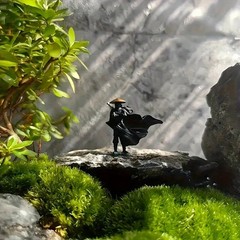 3Pcs 50mm Resin Mini Figures – Ninja, Samurai Warriors, Cool Car Decoration Gif