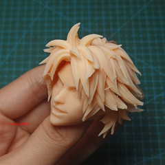 1:6 1:12 1:18 Fantasy anime Boy Head Sculpt for 12” 6” 3.75”Male Figure Body