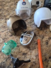 5 Cotswold Collectibles GI Joe 1/6 Pilot Camo White Bike Helmet Lot