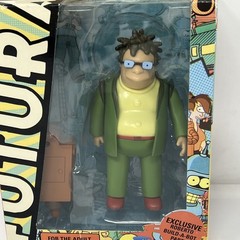 Futurama Toynami Hermes Conrad Figure w/ Roberto Build-A-Bot Part New Box Damage
