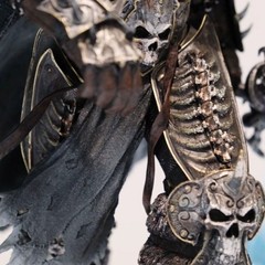 World of Warcraft Lich King Arthas Statue 40cm LED GK figure Collect models New