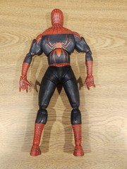 2004 Marvel Spider-Man Fully Jointed Action Figure Red and Black Plastic