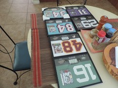 2002 NFL PLAYOFF ABSOLUTE PLAQUES, PERSONALLY AUTOGRAPHED BY PLAYER, LIMITED ED.