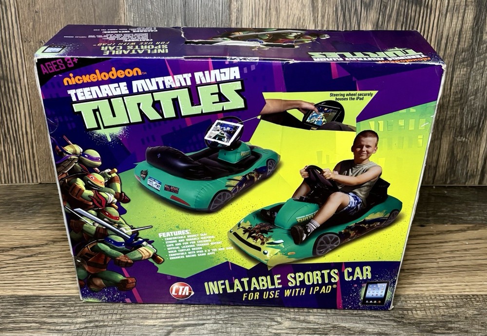 NEW! Teenage Mutant Ninja Turtles Nickelodeon Inflatable Sports Car SEALED!