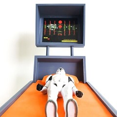 CUSTOM MEGO STAR TREK TOS MEDICAL BED for 8 INCH (1:9) FIGURE DIAROMA