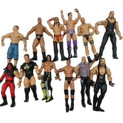 WWE Action Figures lot of 12 Figures Various Years Brands Sizes Read