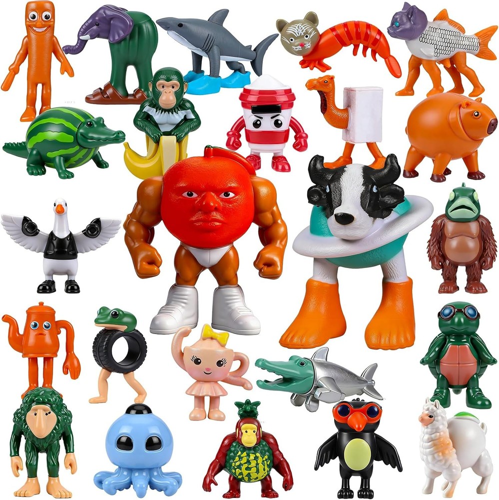 24PCS Italian Brainrot Steal a Brainrot Toys, Brain Rot Toys, Tralalero Tralala