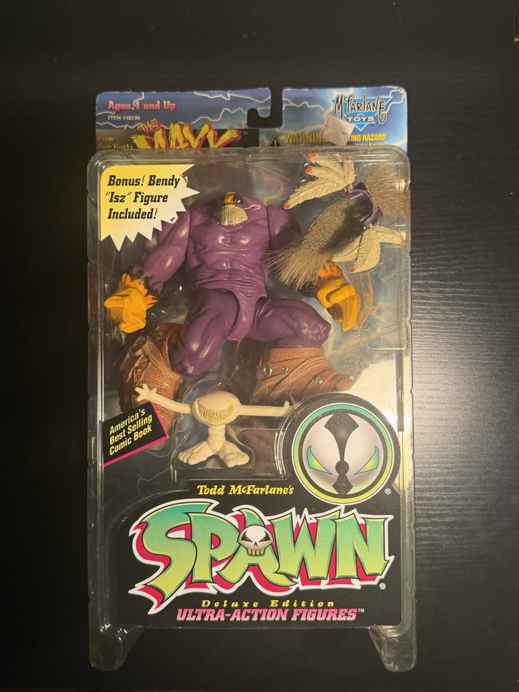 1996 McFarlane Spawn The Maxx Series 4 Figure w/ Isz Detached Card Complete