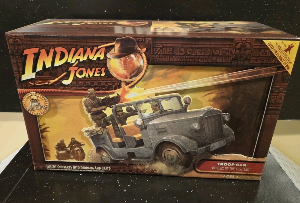 Hasbro 2008 Raiders Of The Lost Ark Indiana Jones Troop Car Mint In Sealed Box