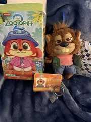 MINISO Zootopia Series Blindbox Confirmed nibbles, Plush Pendant & Keychain