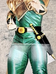 VTG 1994 Mighty Morphin Power Ranger Green Tommy Standee Cardboard Cut Off Saban