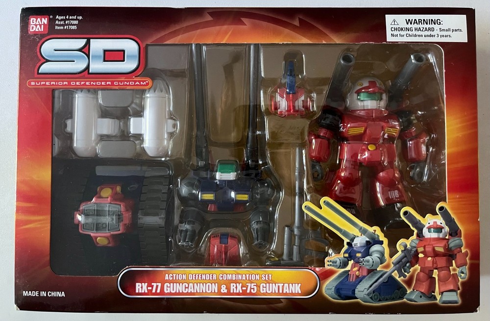 Superior Defender Gundam SD RX-77 Guncannon & RK-75 Guntank Box Set NIB