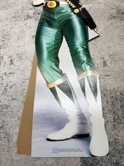 VTG 1994 Mighty Morphin Power Ranger Green Tommy Standee Cardboard Cut Off Saban