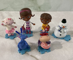 Disney Jr Doc McStuffins & Friends Animal Pet Vet Figures Figurines Toy Set Lot
