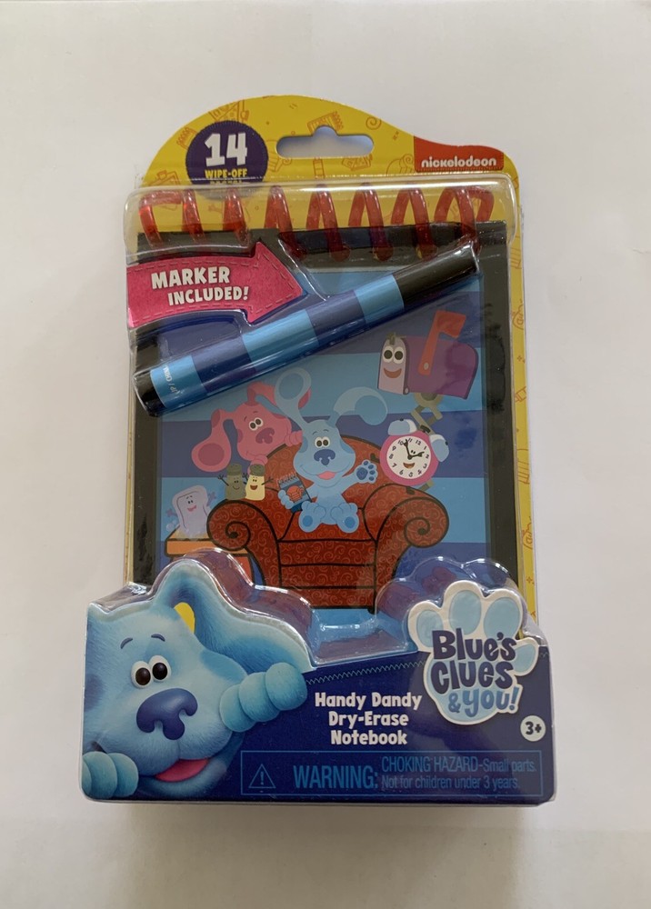 AUTHENTIC New Blue’s Clues & You! Handy Dandy Notebook Dry-Erase NOT HANDMADE