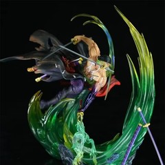 One Piece Roronoa Zoro Swordsman Detail Custom Made LED Light Action Figure