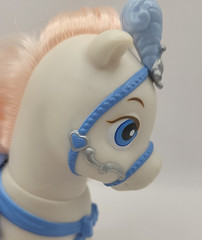 Disney Princess Palace Pets Cinderellas Blue and White Pony “Bibbidy” Pink Mane