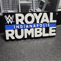 WWE Mattel Royal Rumble Indianapolis 2025 Logo Accessory
