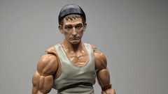 1:12 custom painted common goon, thug, thief, generic bad guy head sculpt