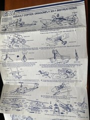 80’s GI Joe Cobra Blueprints Cobra Rattler, Dragonfly, Chameleon And Snow Cat