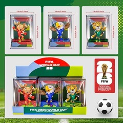 FIFA World Cup 2026 Mascot Figure Set 3pcs 4in Licensed Gift Box
