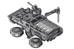 1/60 MS-08th Team Ground Gundam Recon Vehicle Resin Kit Unassembled Model Kit