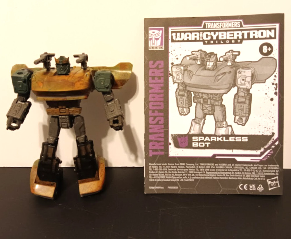 SPARKLESS BOT Transformers WFC Netflix Siege Kingdom Deluxe Class COMPLETE