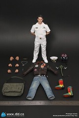 1/6 Top Gun Pete Maverick Mitchell Figure U.S Pilot DID Toys Hot Navy Air Force