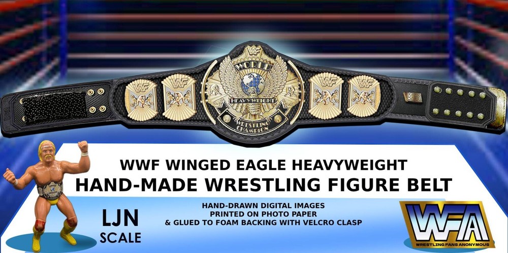 WWF Ljn Scale Winged Eagle Hand-Made Wrestling Figure Belt