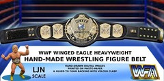 WWF Ljn Scale Winged Eagle Hand-Made Wrestling Figure Belt