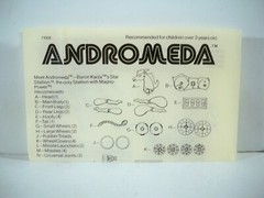 K24i05251 ANDROMEDA MIB MINT IN BOX W/ DECALS MICRONAUTS COMPLETE 1976 ORIGINAL