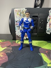 Hasbro Power Rangers Blue Ranger Action Figure Blue White Silver Plastic